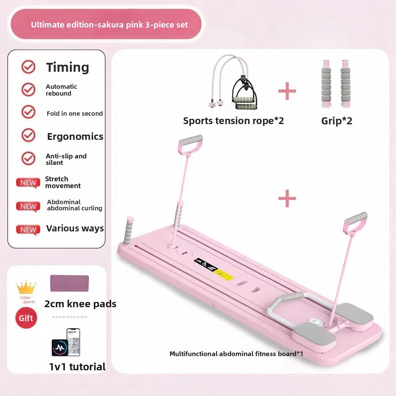 Strict Selection of Pilates Board Multifunctional Webs Home Sports Exercise Fitness Equipment Rolled Webs Webs